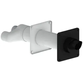 Burgerhout AluFix geveldoorvoer alum.  Ø 80/125 x 400 mm broekstuk zwart